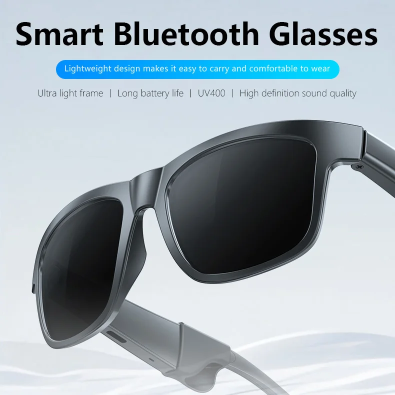 Bluetooth Smart Sports Glasses Touch Control Audio Sunglasses Wireless Headphones with Mic for Cycling Running Driving
Bluetooth Smart Sports Glasses Touch Control Audio Sunglasses Wireless Headphones with Mic for Cycling Running Driving