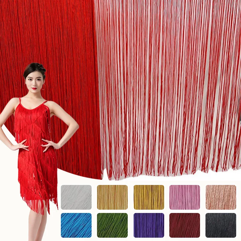 100cm Long Polyester Fringe Tassel Lace Trim Latin Dance Clothing Decoration Tassels Curtain Sewing Fringes Trim Supplies
100cm Long Polyester Fringe Tassel Lace Trim Latin Dance Clothing Decoration Tassels Curtain Sewing Fringes Trim Supplies