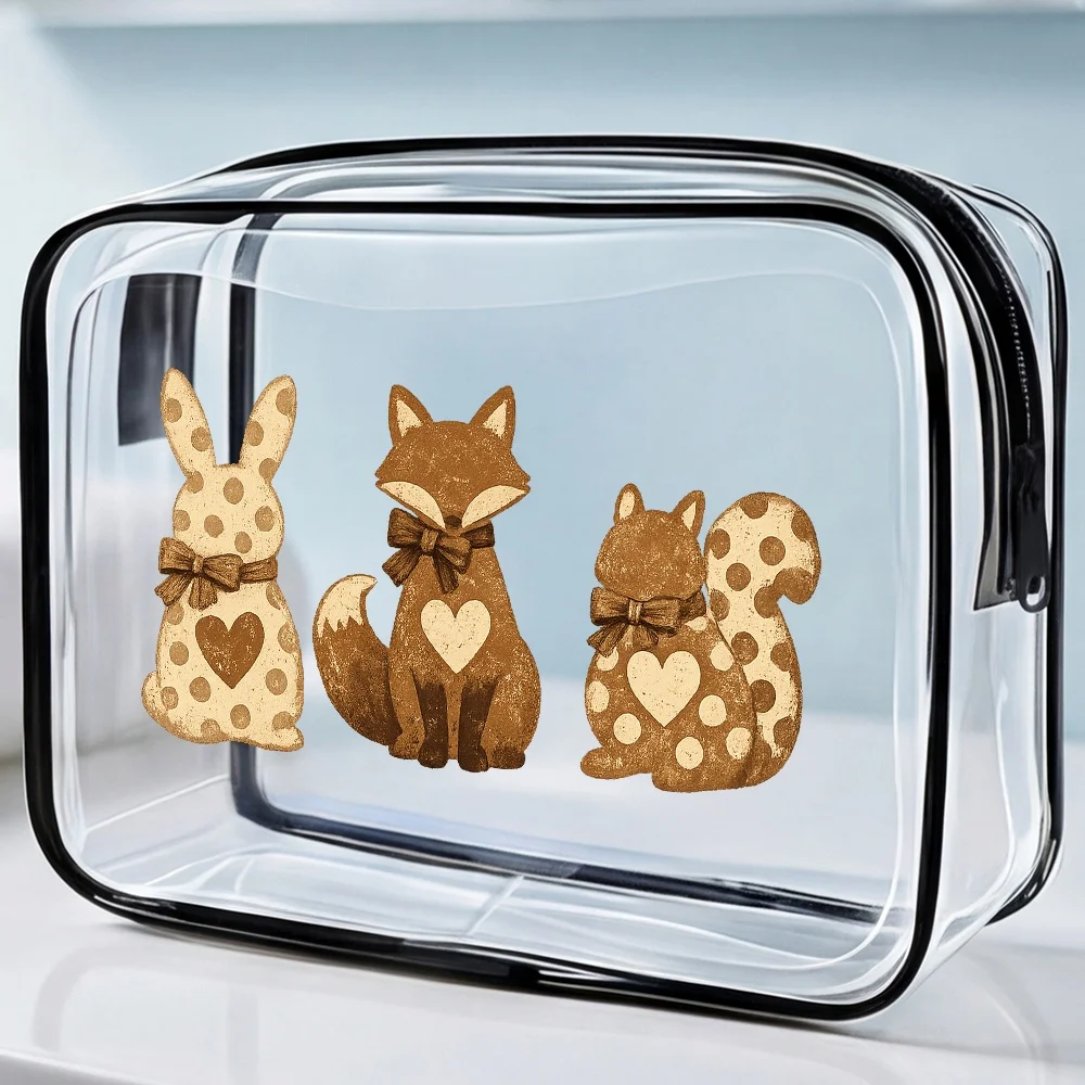 Makeup Bags Cute Fox And Bunny Transparent Zipper Pouch Vintage Woodland Animal Print Travel Toiletry Bag Makeup Organizer Gift
Makeup Bags Cute Fox And Bunny Transparent Zipper Pouch Vintage Woodland Animal Print Travel Toiletry Bag Makeup Organizer Gift