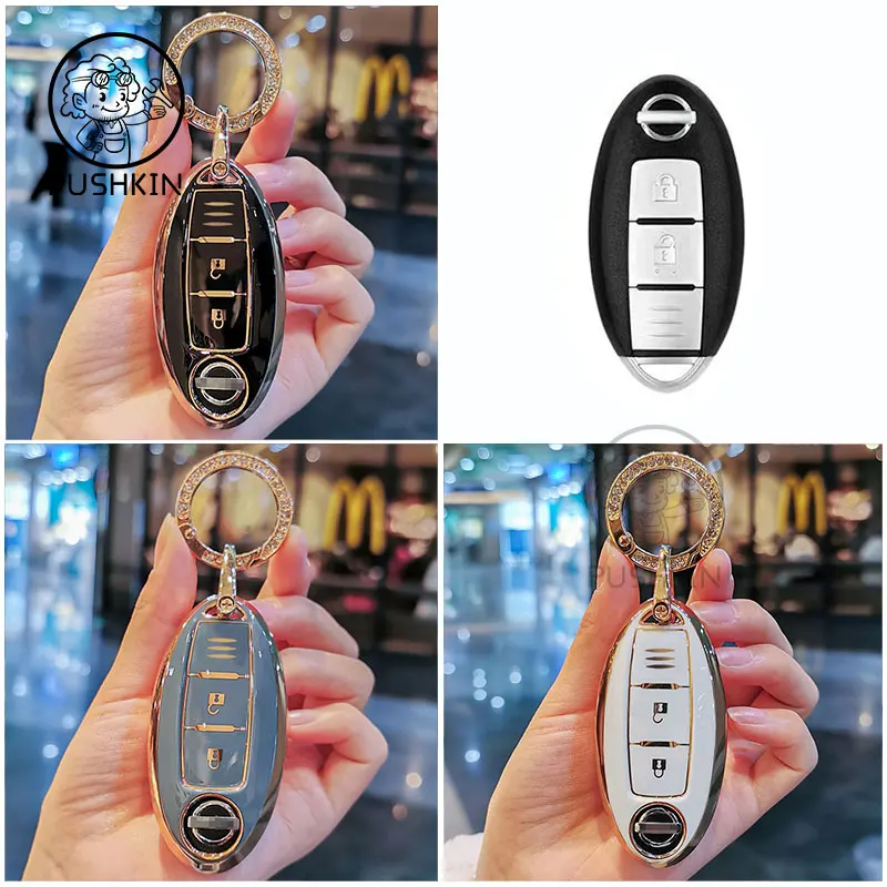 New Soft TPU Key Case Cover Shell Fob For Nissan Qashqai X-Trail T32 T31 Juke J10 J11 Kicks Tiida Pathfinder Note for Infiniti
New Soft TPU Key Case Cover Shell Fob For Nissan Qashqai X-Trail T32 T31 Juke J10 J11 Kicks Tiida Pathfinder Note for Infiniti