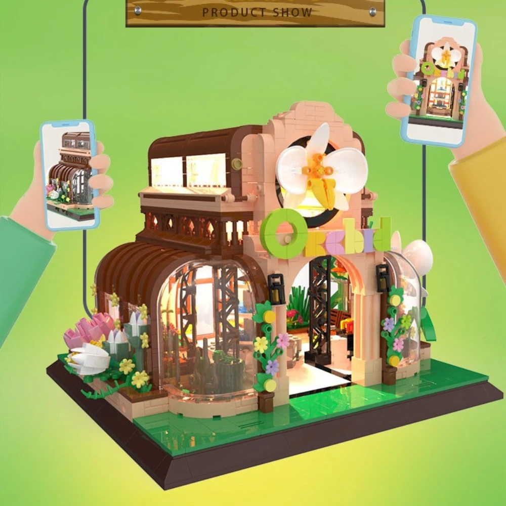MOC Botanical Garden Orchid Flower House Building Blocks Set Plant Exhibition House Toys For Children Birthday Holiday Kid Gifts
MOC Botanical Garden Orchid Flower House Building Blocks Set Plant Exhibition House Toys For Children Birthday Holiday Kid Gifts