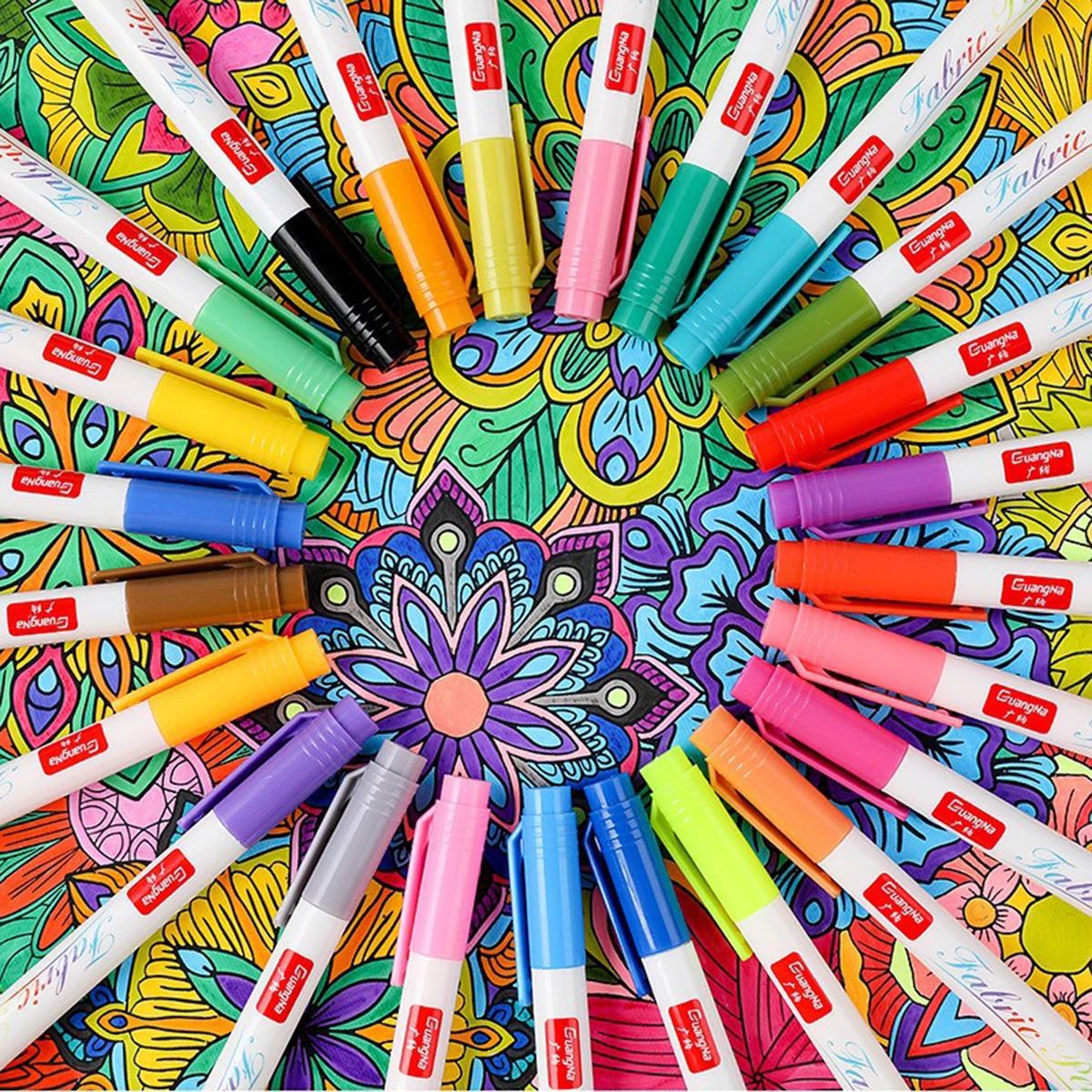 12/24 Colors Marker For Fabric Brush Paint Pen Clothes Textile DIY Crafts T-shirt Graffiti Pigment Painting Markers Tool
12/24 Colors Marker For Fabric Brush Paint Pen Clothes Textile DIY Crafts T-shirt Graffiti Pigment Painting Markers Tool