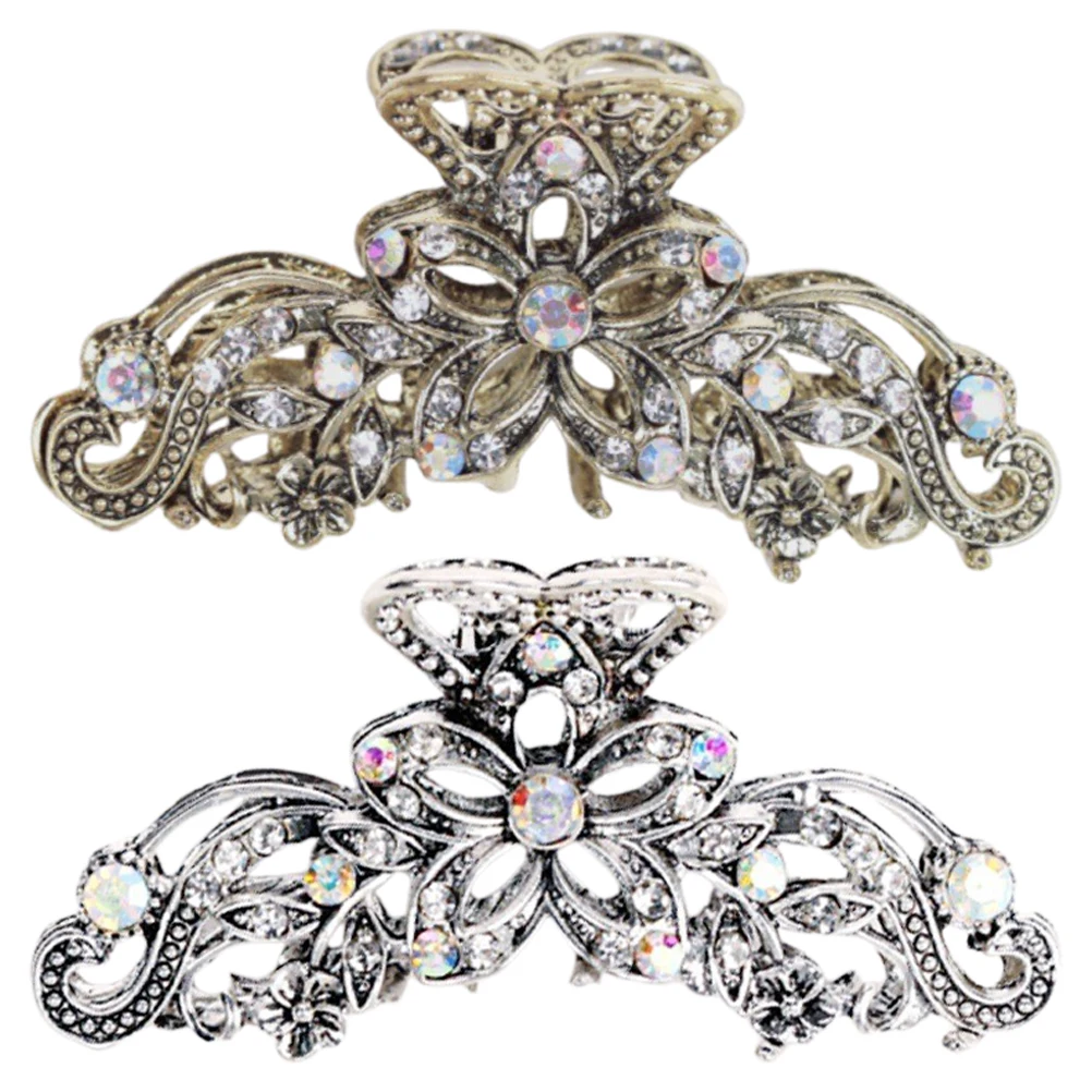 2pcs Retro Rhinestone Hairpins Elegant Silverplated Non Slip Floral Design Durable Zinc Alloy Bridesmaid Accessories Kids
2pcs Retro Rhinestone Hairpins Elegant Silverplated Non Slip Floral Design Durable Zinc Alloy Bridesmaid Accessories Kids