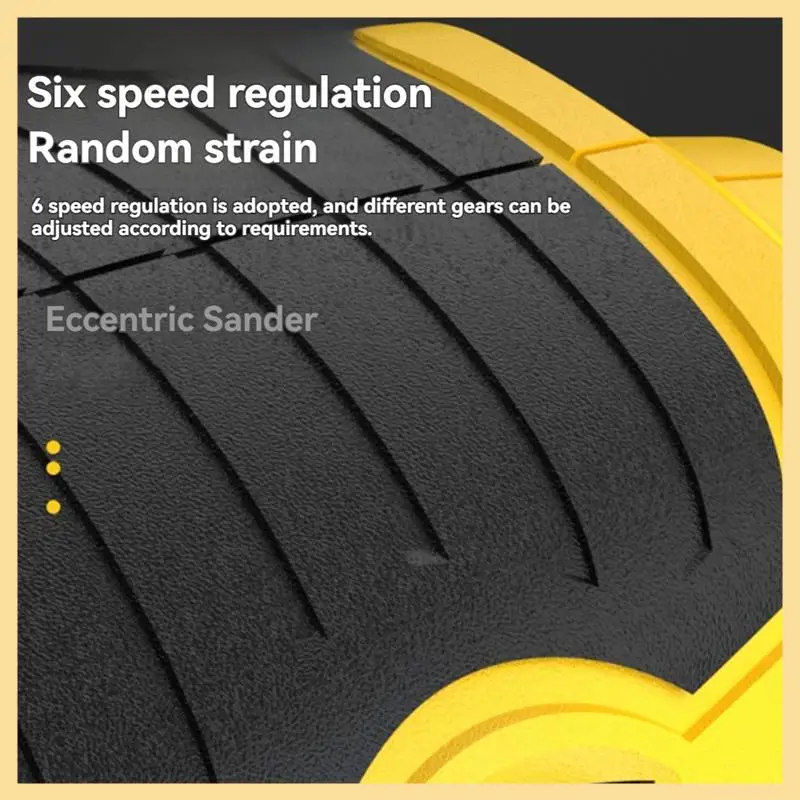 5-Inch Random Orbital Sander 6 Variable Speed Sander Machine With 5Pcs Sandpapers For Woodworking EU Plug
5-Inch Random Orbital Sander 6 Variable Speed Sander Machine With 5Pcs Sandpapers For Woodworking EU Plug