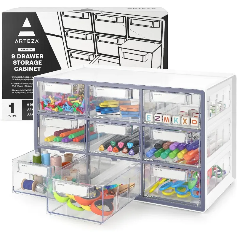 Drawer Storage Organizer, Stackable Storage Cabinet with Drawers for Makeup, Desk, Craft, Art, Parts, Tools
Drawer Storage Organizer, Stackable Storage Cabinet with Drawers for Makeup, Desk, Craft, Art, Parts, Tools