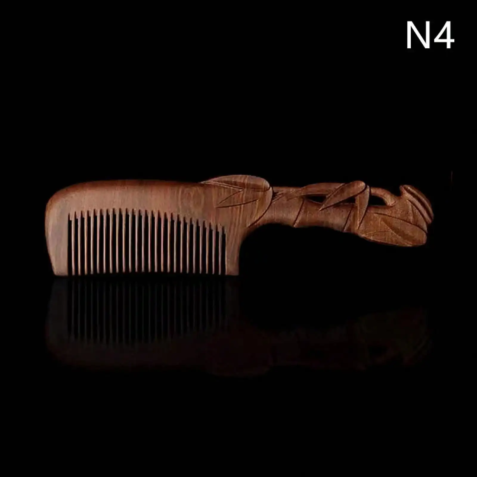 Natural Sandalwood Combs Solid Wood Exquisite Carving Lotus Comb Handicraft Hair Styling Gift's Gift Anti-Static Beard Comb
Natural Sandalwood Combs Solid Wood Exquisite Carving Lotus Comb Handicraft Hair Styling Gift's Gift Anti-Static Beard Comb