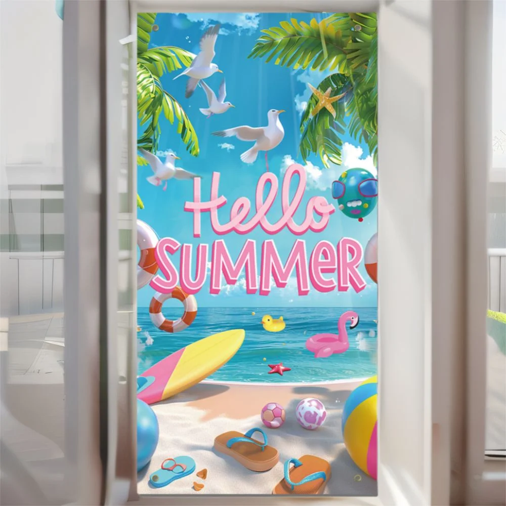 Cartoon Hello Summer Hawaiian Backdrops Beach Style Polyester Photography Backgrounds Tropical Design Poster Photo Props
Cartoon Hello Summer Hawaiian Backdrops Beach Style Polyester Photography Backgrounds Tropical Design Poster Photo Props