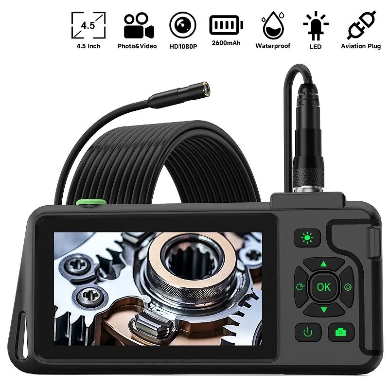 Industrial Endoscope 4.5''IPS Screen Autofocus Camera HD1080P Single Dual Triple Probe Video Car Inspection Borescope Waterproof
Industrial Endoscope 4.5''IPS Screen Autofocus Camera HD1080P Single Dual Triple Probe Video Car Inspection Borescope Waterproof