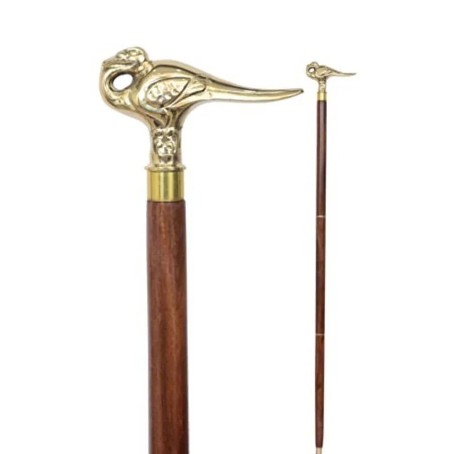 Brass Walking Cane - Premium Quality Smart Bird Walking Stick - Elegant Wooden and Brass Design for Men and Women
Brass Walking Cane - Premium Quality Smart Bird Walking Stick - Elegant Wooden and Brass Design for Men and Women