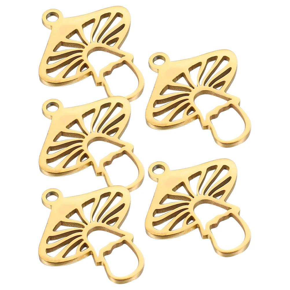 5 Pcs Stainless Steel Hollow Mushroom Jewelry Accessories Delicate Pendant Out Exquisite
5 Pcs Stainless Steel Hollow Mushroom Jewelry Accessories Delicate Pendant Out Exquisite