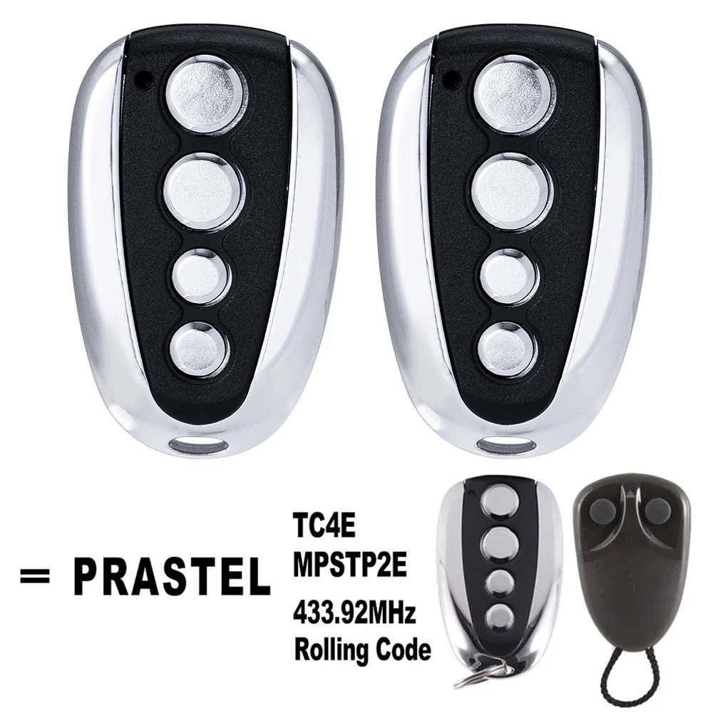 1/2/3pcs PRASTEL TC4E MPSTP2E 433.92MHz Garage Door Remote Control 433 Rolling Code Handheld Transmitter Command 
1/2/3pcs PRASTEL TC4E MPSTP2E 433.92MHz Garage Door Remote Control 433 Rolling Code Handheld Transmitter Command