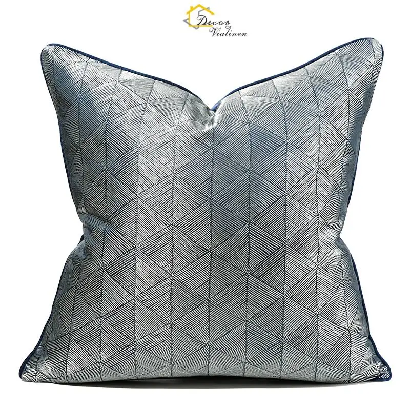 Nordic Series Simple Style Blue Geometric Triangle Jacquard Pattern Luxury Throw Pillow Cover
Nordic Series Simple Style Blue Geometric Triangle Jacquard Pattern Luxury Throw Pillow Cover