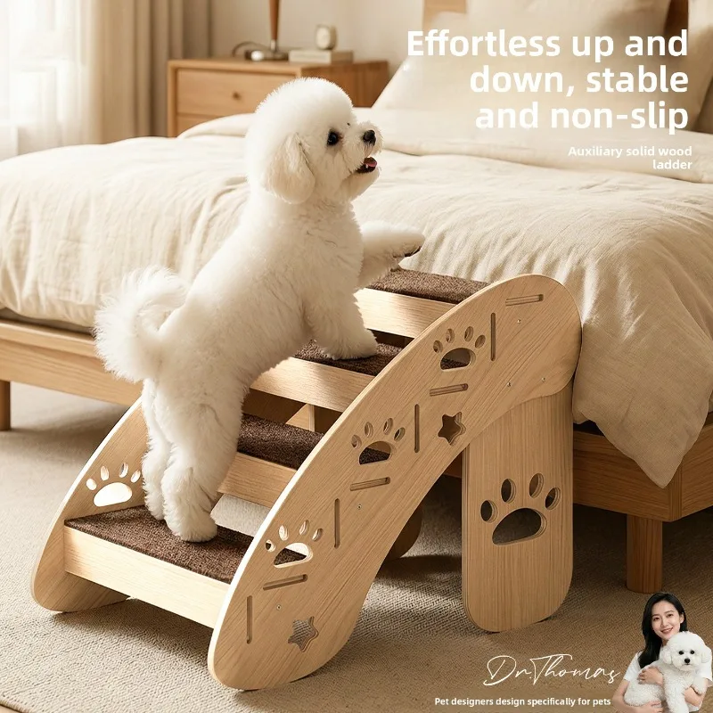 Wooden Pet Steps Anti Slip Sturdy Dog Stairs Small Puppies Senior Dogs American European Markets Pet Ladder Elderly Dog Ladder
Wooden Pet Steps Anti Slip Sturdy Dog Stairs Small Puppies Senior Dogs American European Markets Pet Ladder Elderly Dog Ladder