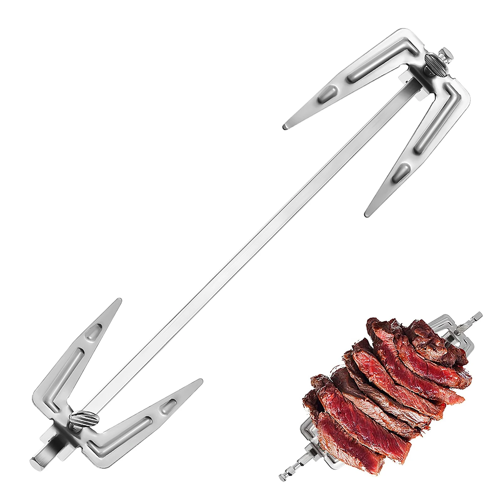 Rotisserie Spit Air Fryer Skewers Forks Hot Roasting Sticks Grill Tray Grilled Meat Accessories Stainless Steel Bbq
Rotisserie Spit Air Fryer Skewers Forks Hot Roasting Sticks Grill Tray Grilled Meat Accessories Stainless Steel Bbq