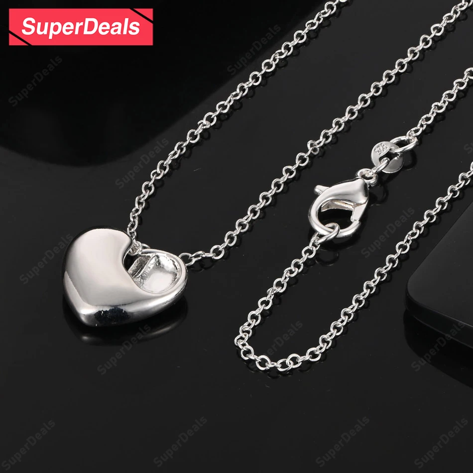 SuperDeals стерлингового серебра 925 пробы кулон в форме сердца ожерелье O-цепочка для женщин помолвка ювелирные изделия высокого качества 16-30 дюймов цепочка
SuperDeals стерлингового серебра 925 пробы кулон в форме сердца ожерелье O-цепочка для женщин помолвка ювелирные изделия высокого качества 16-30 дюймов цепочка