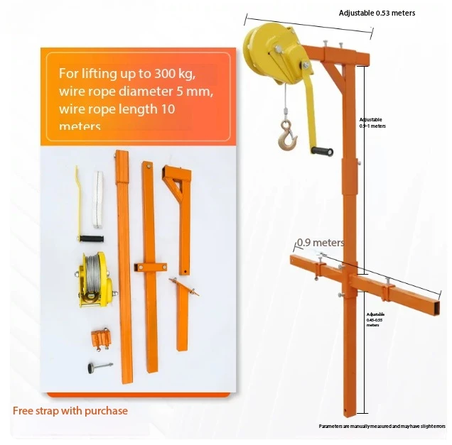 Stainless Steel Self-Locking Folding For Outside Installation 1200 Lb Manual Winch Air Conditioner Lifting Assembly
Stainless Steel Self-Locking Folding For Outside Installation 1200 Lb Manual Winch Air Conditioner Lifting Assembly