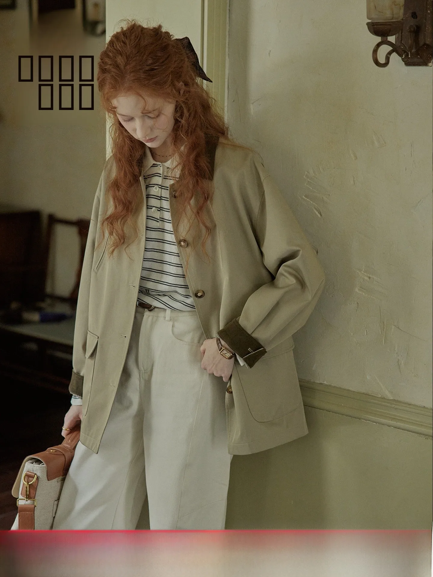 C.PAIA Retro ort Corduroy irt Collar Color Blo Gentleman Sle Windbreaker Women's Faion Spring Autumn Cotton Polyester
C.PAIA Retro ort Corduroy irt Collar Color Blo Gentleman Sle Windbreaker Women's Faion Spring Autumn Cotton Polyester