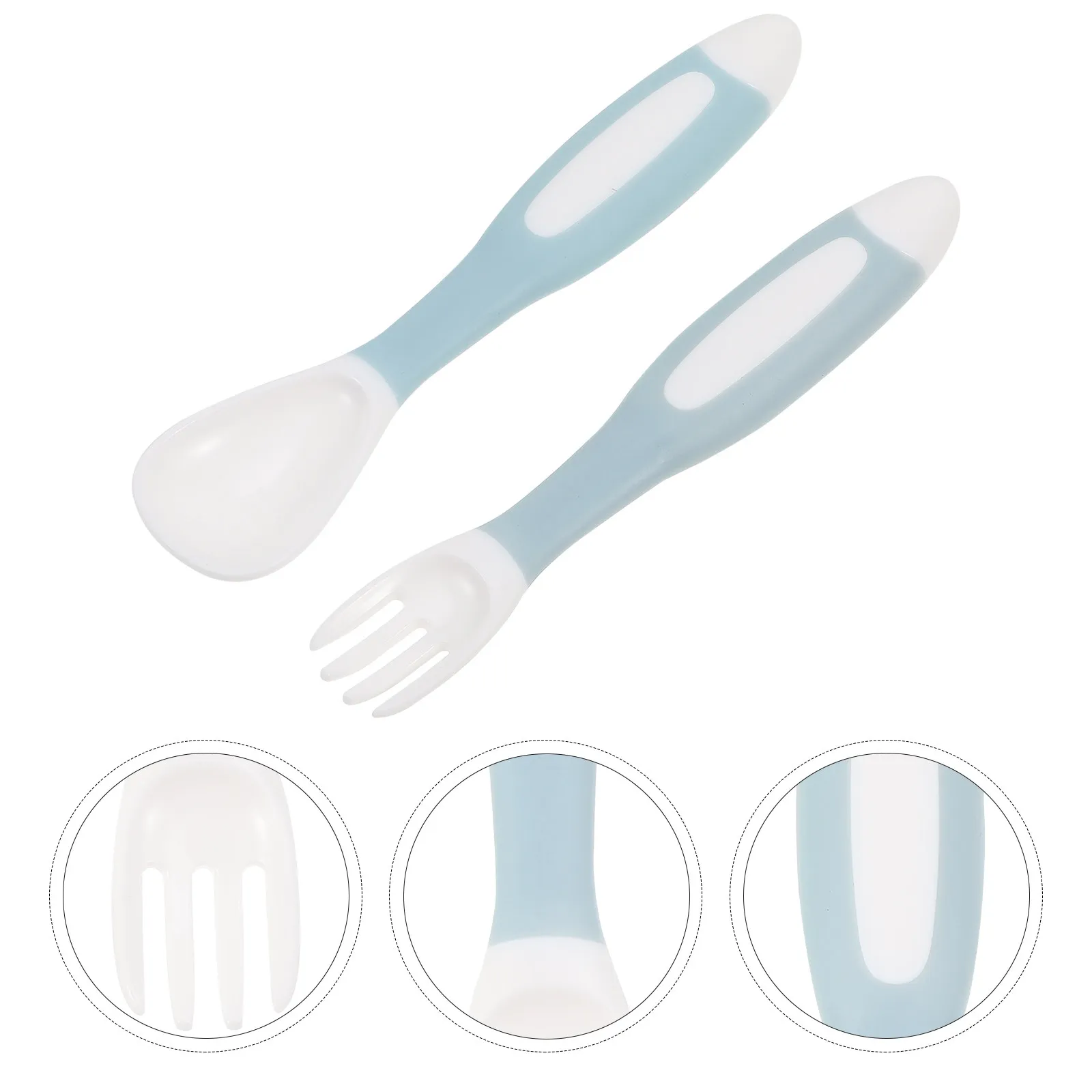 1Set Baby Training Fork Spoon Heat Resistant Baby Feeding Utensils Compact Lightweight Children Self Feeding Cutlery Kit
1Set Baby Training Fork Spoon Heat Resistant Baby Feeding Utensils Compact Lightweight Children Self Feeding Cutlery Kit