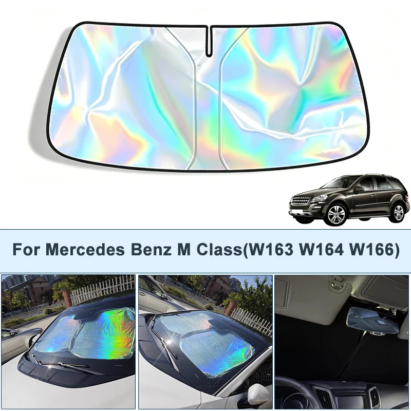 Foldable Front Windshield Sun Shade For Benz M Class W163 W164 W166 UV Reflective Sun Protection Cover Car Interior Accessories
Foldable Front Windshield Sun Shade For Benz M Class W163 W164 W166 UV Reflective Sun Protection Cover Car Interior Accessories