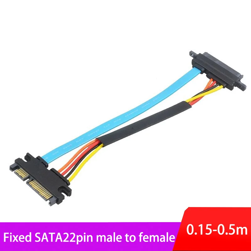 22Pin SATA Female to 7+15 Pin Female Serial SATA Extender Cable Data Power Combo Extension Cable 15cm
22Pin SATA Female to 7+15 Pin Female Serial SATA Extender Cable Data Power Combo Extension Cable 15cm