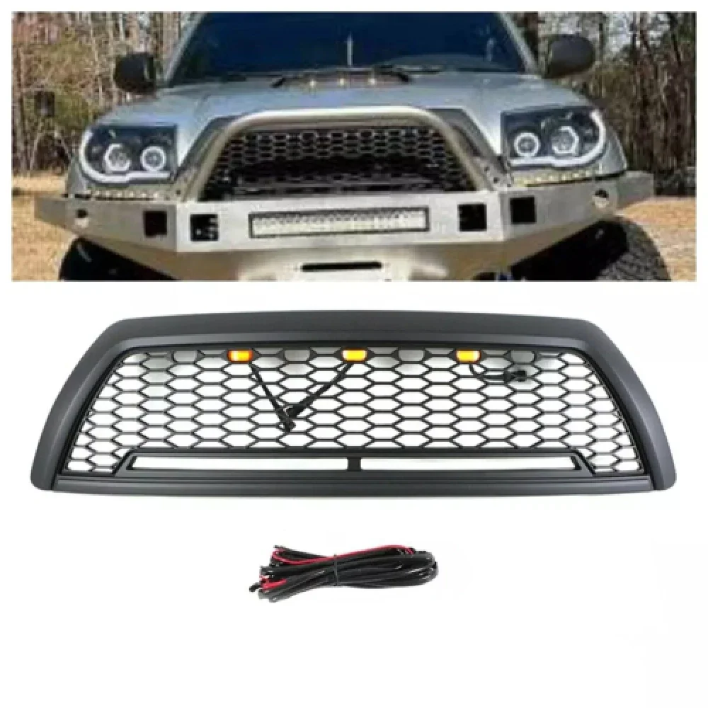 Black Honeycomb Style Front Grille with LED Accent Lights for 2006-2009 Toyota 4Runner Durable ABS Material for Factory Grille
Black Honeycomb Style Front Grille with LED Accent Lights for 2006-2009 Toyota 4Runner Durable ABS Material for Factory Grille