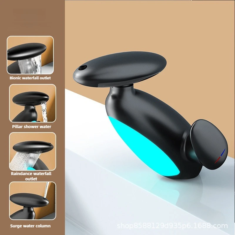 Big LED Basin Faucet 4 Ways Water Outlet Cold and Hot Heavy Tap Water Flow Generates Electricity
Big LED Basin Faucet 4 Ways Water Outlet Cold and Hot Heavy Tap Water Flow Generates Electricity