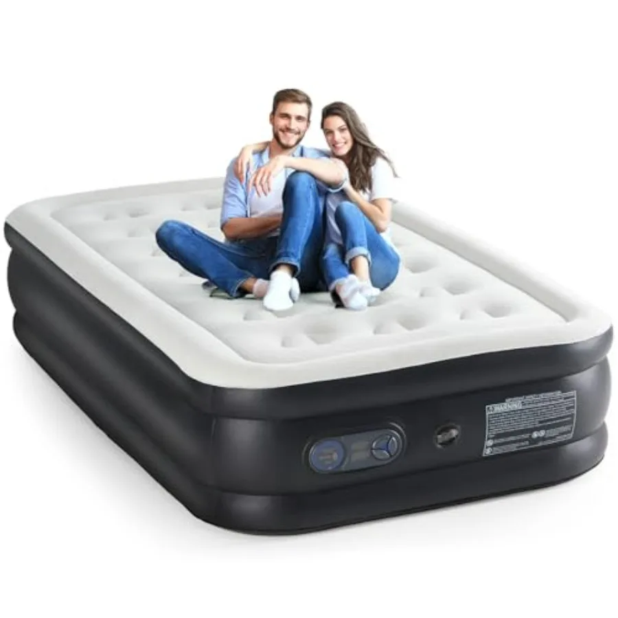 Queen Size Air Mattress for Home Guest and Camping, PVC Material, Gray, Built-in Pump with 16 Height, Non-Slip Bottom, 660 lbs
Queen Size Air Mattress for Home Guest and Camping, PVC Material, Gray, Built-in Pump with 16 Height, Non-Slip Bottom, 660 lbs