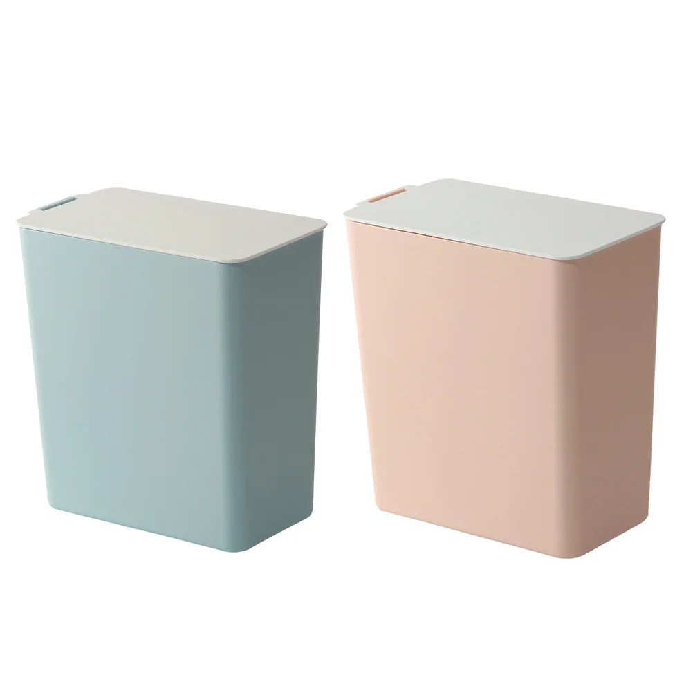 Plastic Trash Can Cans Mini Garbage Small Bucket with Lid Container Table Top Waste Basket Desktop Indoor 
Plastic Trash Can Cans Mini Garbage Small Bucket with Lid Container Table Top Waste Basket Desktop Indoor