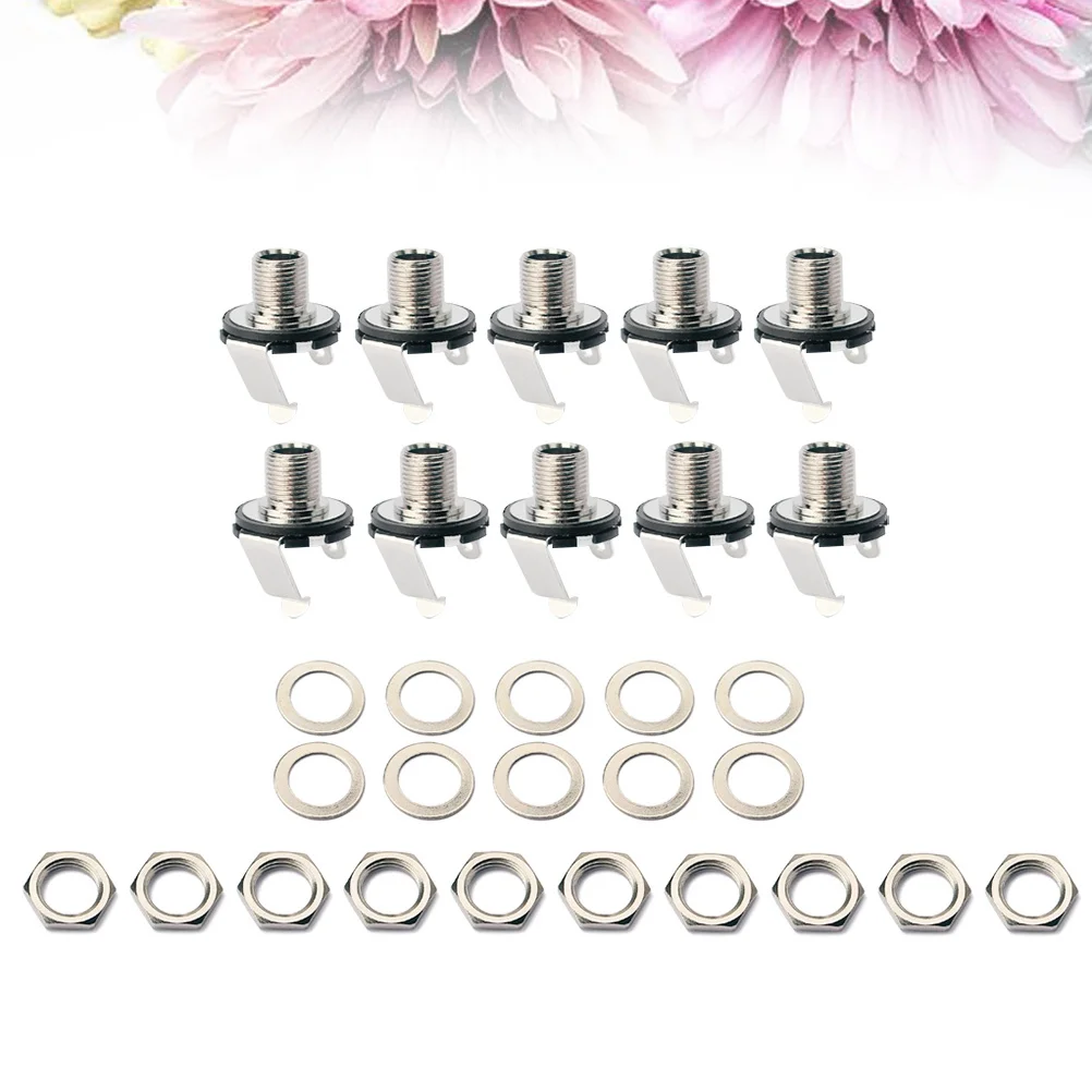 10 PCS Copper Socket Gasket Female Jack Guitar Connector Input Bass Parts Endpin Plate
10 PCS Copper Socket Gasket Female Jack Guitar Connector Input Bass Parts Endpin Plate