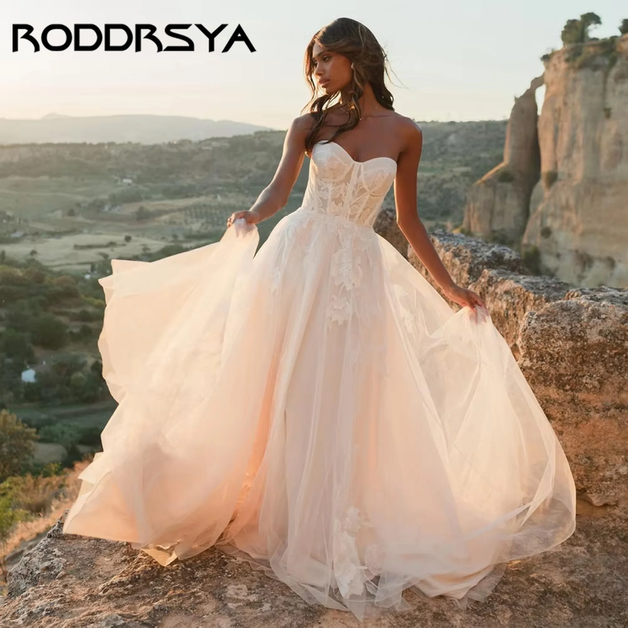 RODDRSYA Boho Lace Up Wedding Dresses A Line Applique Bride Dress Sweetheart Neck Gowns Bridal Vestidos De Novia 2025 Customized
RODDRSYA Boho Lace Up Wedding Dresses A Line Applique Bride Dress Sweetheart Neck Gowns Bridal Vestidos De Novia 2025 Customized