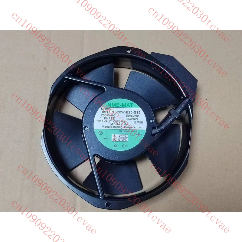 Для NMB 5915PC-20W-B20-S12 AC 200 В цельнометаллический охлаждающий вентилятор 150*172*38 мм
Для NMB 5915PC-20W-B20-S12 AC 200 В цельнометаллический охлаждающий вентилятор 150*172*38 мм