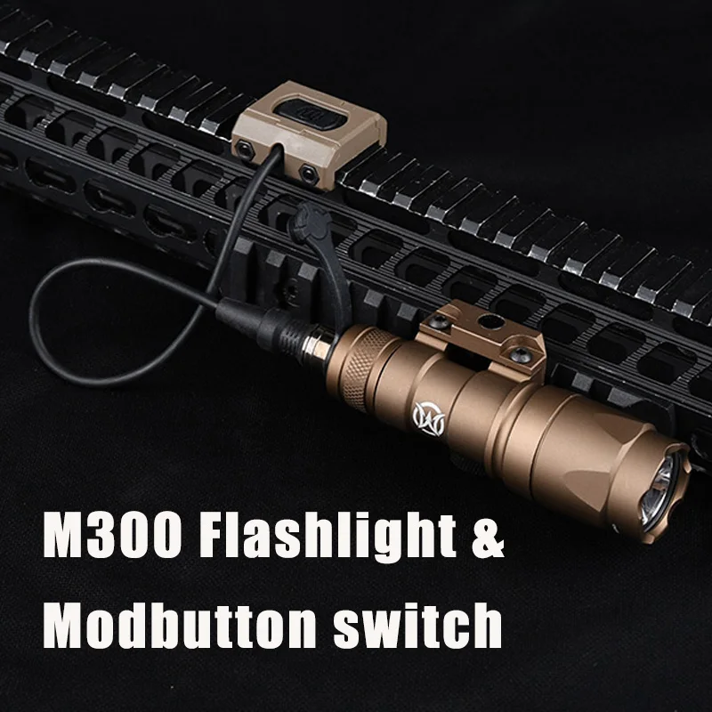 WADSN Tactical Surefir M600 M300 Airsoft Flashlight Scout Light modbutton switch Mlok Keymod Rifle White LED Hunting Weapon Lamp
WADSN Tactical Surefir M600 M300 Airsoft Flashlight Scout Light modbutton switch Mlok Keymod Rifle White LED Hunting Weapon Lamp