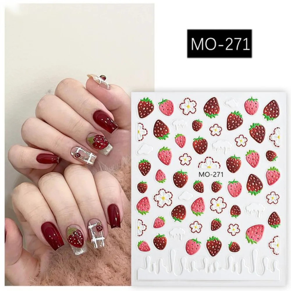 Gifts 5D Fruit Nail Stickers Self Adhesive Embossed Nail Art Sliders Decals DIY Manicure Tools
Gifts 5D Fruit Nail Stickers Self Adhesive Embossed Nail Art Sliders Decals DIY Manicure Tools