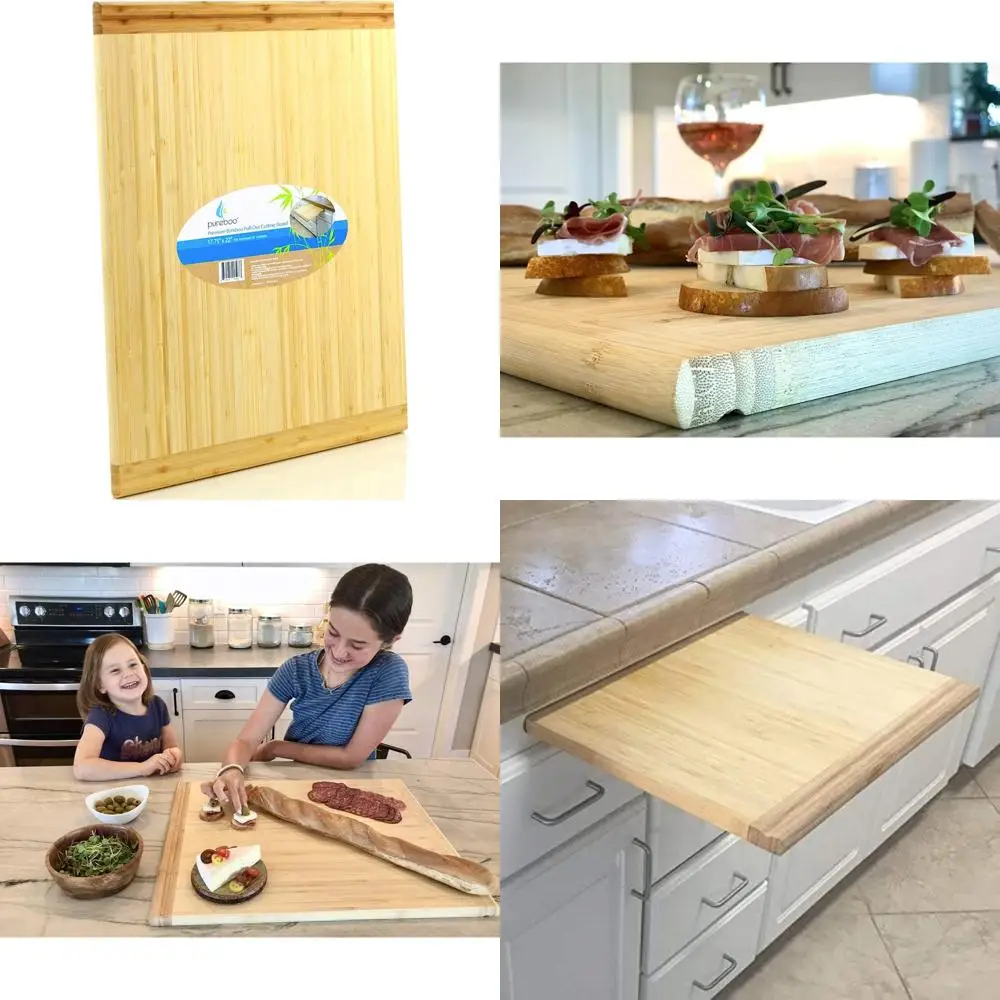 Bamboo Cutting Board - Premium Quality, 8 Sizes, Fits Standard Slots, 17.75x22x3/4 Inches, Ideal for Kitchen Use
Bamboo Cutting Board - Premium Quality, 8 Sizes, Fits Standard Slots, 17.75x22x3/4 Inches, Ideal for Kitchen Use