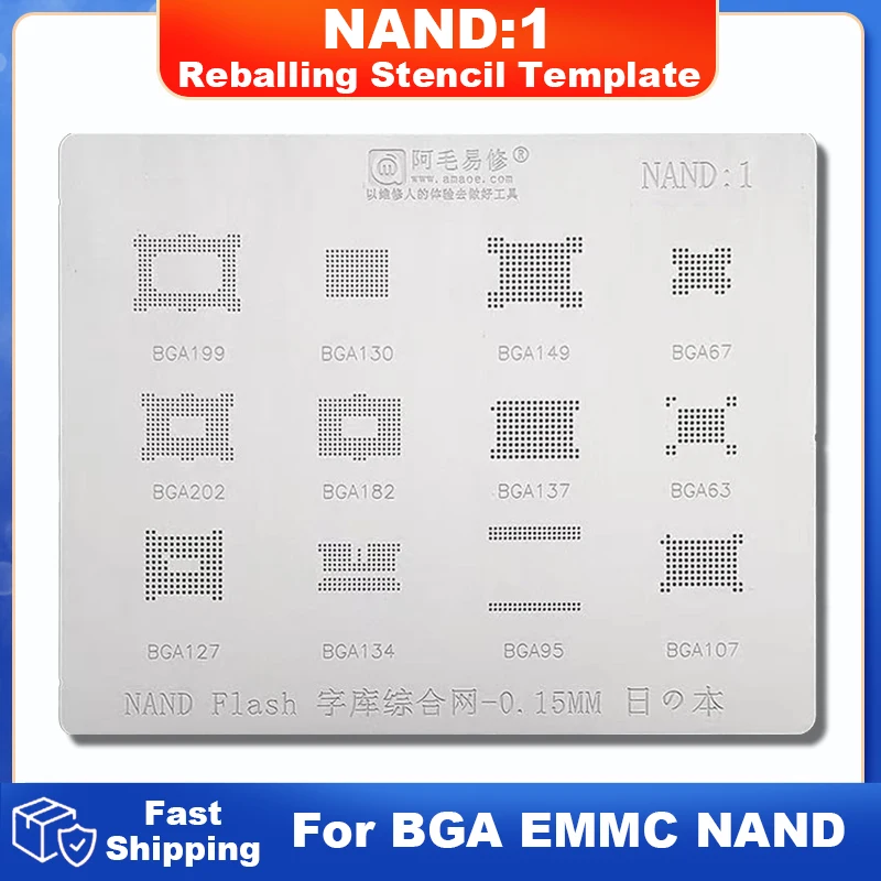Трафарет NAND EMMC BGA для чипа BGA199 BGA130 BGA149 BGA67 BGA202 BGA182 BGA137 BGA63 BGA127 BGA134 BGA95 BGA107
Трафарет NAND EMMC BGA для чипа BGA199 BGA130 BGA149 BGA67 BGA202 BGA182 BGA137 BGA63 BGA127 BGA134 BGA95 BGA107