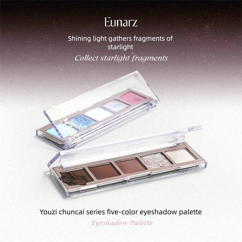 Eunarz's Five-color Eyeshadow Palette In Green, Blue And Pearlescent For Commuting
Eunarz's Five-color Eyeshadow Palette In Green, Blue And Pearlescent For Commuting