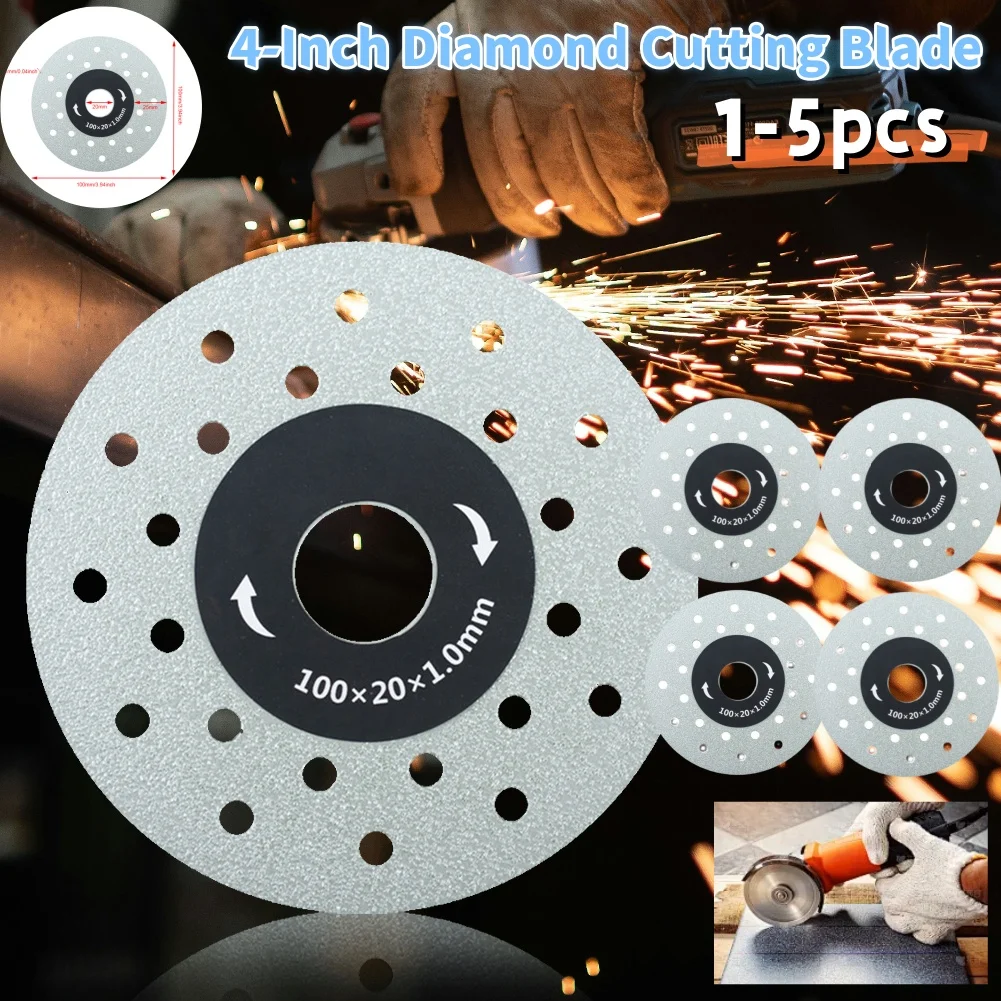 1-5pcs 4-Inch Diamond Dry Cutting Blade Disc Porcelain Ceramic Tile Turbo Thin stoneware for Marble Angle Grinder Ceramic Granit
1-5pcs 4-Inch Diamond Dry Cutting Blade Disc Porcelain Ceramic Tile Turbo Thin stoneware for Marble Angle Grinder Ceramic Granit