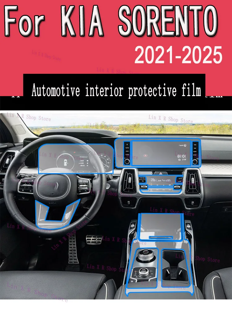 For KIA SORENTO 2021-2025 Car Gearbox Panel Film Dashboard Protective Sticker Interior Anti-Scratch Film Cover Accessories
For KIA SORENTO 2021-2025 Car Gearbox Panel Film Dashboard Protective Sticker Interior Anti-Scratch Film Cover Accessories