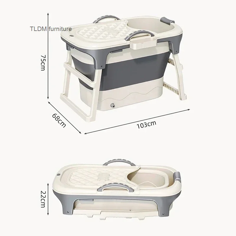 Modern Plastic Bathtub for Bathroom Simple Thickened Portable Folding Bathtub Sitting Bath Steaming Household Portable Bathtubs
Modern Plastic Bathtub for Bathroom Simple Thickened Portable Folding Bathtub Sitting Bath Steaming Household Portable Bathtubs