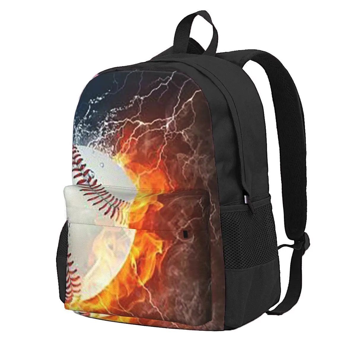 Baseball In The Fire And Water Student Backpack School Bag Hiking Travel Daypack for Men Women Fashion Bookbag Shoulder Bags
Baseball In The Fire And Water Student Backpack School Bag Hiking Travel Daypack for Men Women Fashion Bookbag Shoulder Bags