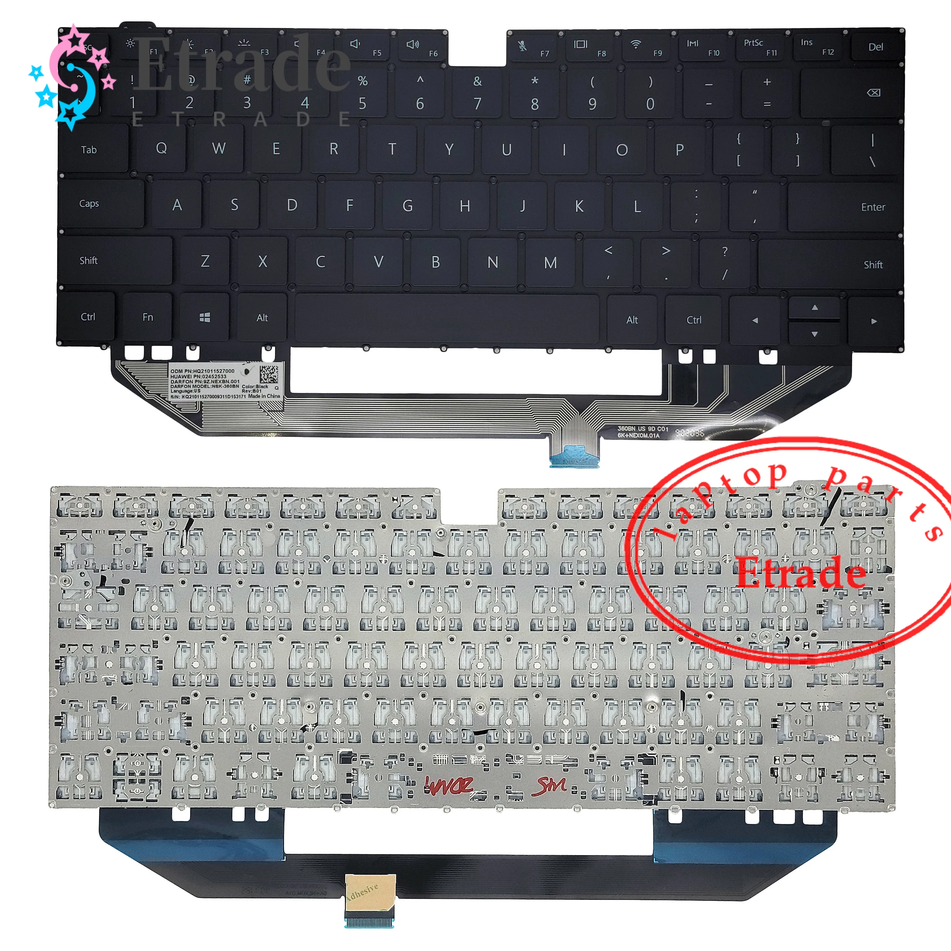 Новая оригинальная клавиатура с подсветкой для Huawei MateBook X Pro MACH-W19 W29 США HQ21011527000 HQ21012245000
Новая оригинальная клавиатура с подсветкой для Huawei MateBook X Pro MACH-W19 W29 США HQ21011527000 HQ21012245000