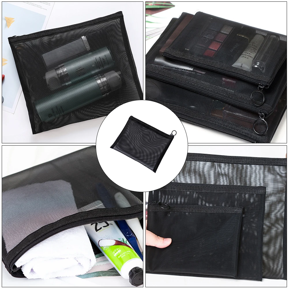 5pcs Storage Bag Mesh Toiletry Organizer Foldable Travel Brush Case Small Makeup Accessories Container
5pcs Storage Bag Mesh Toiletry Organizer Foldable Travel Brush Case Small Makeup Accessories Container