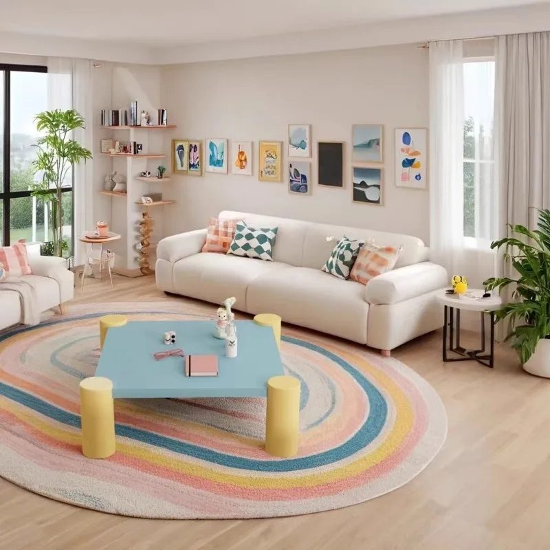 Sea salt rose coffee table living room household cute small apartment table dopamine color new furniture
Sea salt rose coffee table living room household cute small apartment table dopamine color new furniture