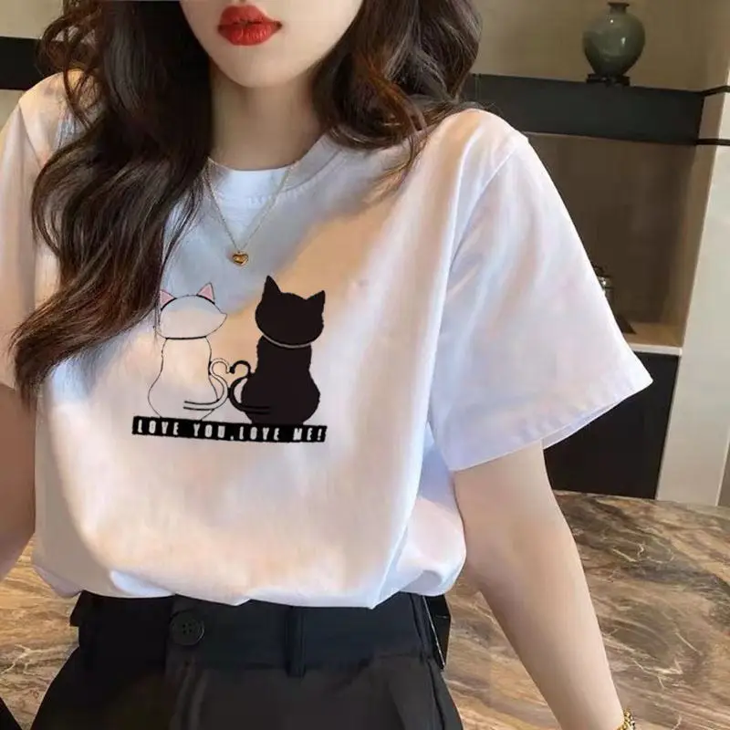 Summer New Print T-shirt Women Short Sleeve Round Neck Underlay Shirt Loose fitting Short Sleeve
Summer New Print T-shirt Women Short Sleeve Round Neck Underlay Shirt Loose fitting Short Sleeve