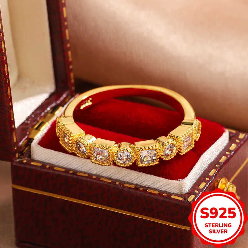 Fashionable and Versatile Genuine S925 Silver Yellow Commuting Versatile Ladies Ring Stacking Ring
Fashionable and Versatile Genuine S925 Silver Yellow Commuting Versatile Ladies Ring Stacking Ring