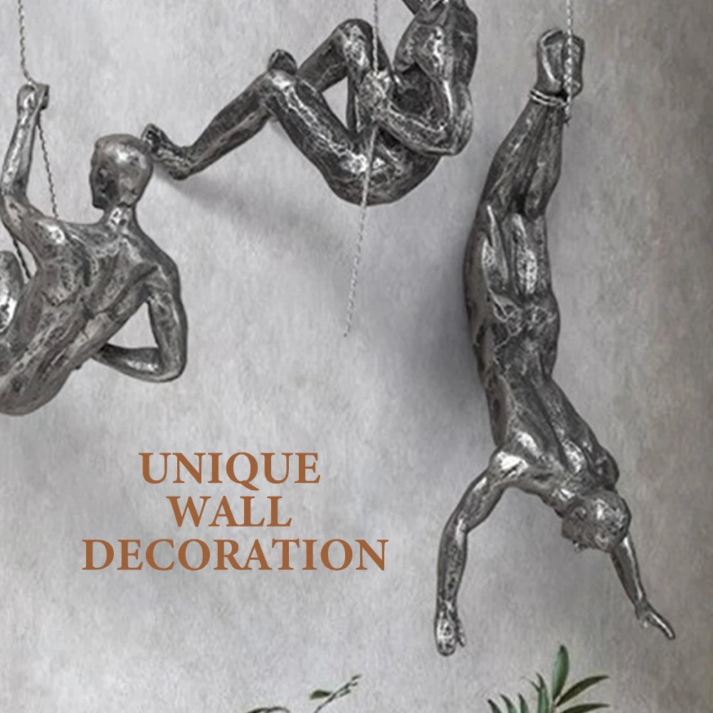 Industrial Style Wall Decor Silver Bungee Figurine Rustic Resin Statue Living Room Man Sculpture Pendulum Home Ornament
Industrial Style Wall Decor Silver Bungee Figurine Rustic Resin Statue Living Room Man Sculpture Pendulum Home Ornament