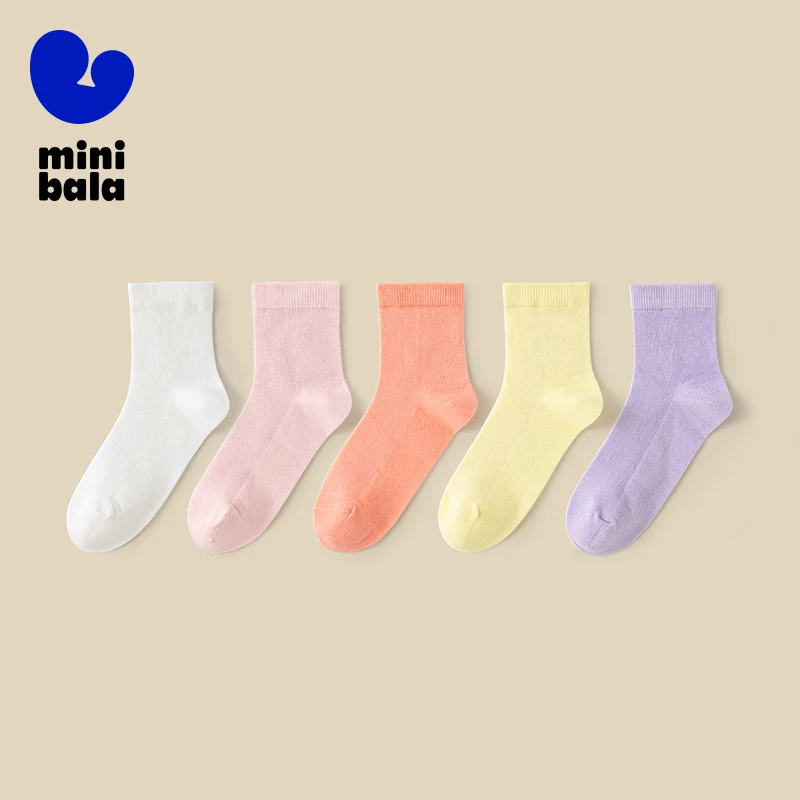 Mini Bala Boys and Girls Short Socks Summer Baby Cotton Stretch Comfortable Breathable Kids Socks 5-Pack
Mini Bala Boys and Girls Short Socks Summer Baby Cotton Stretch Comfortable Breathable Kids Socks 5-Pack