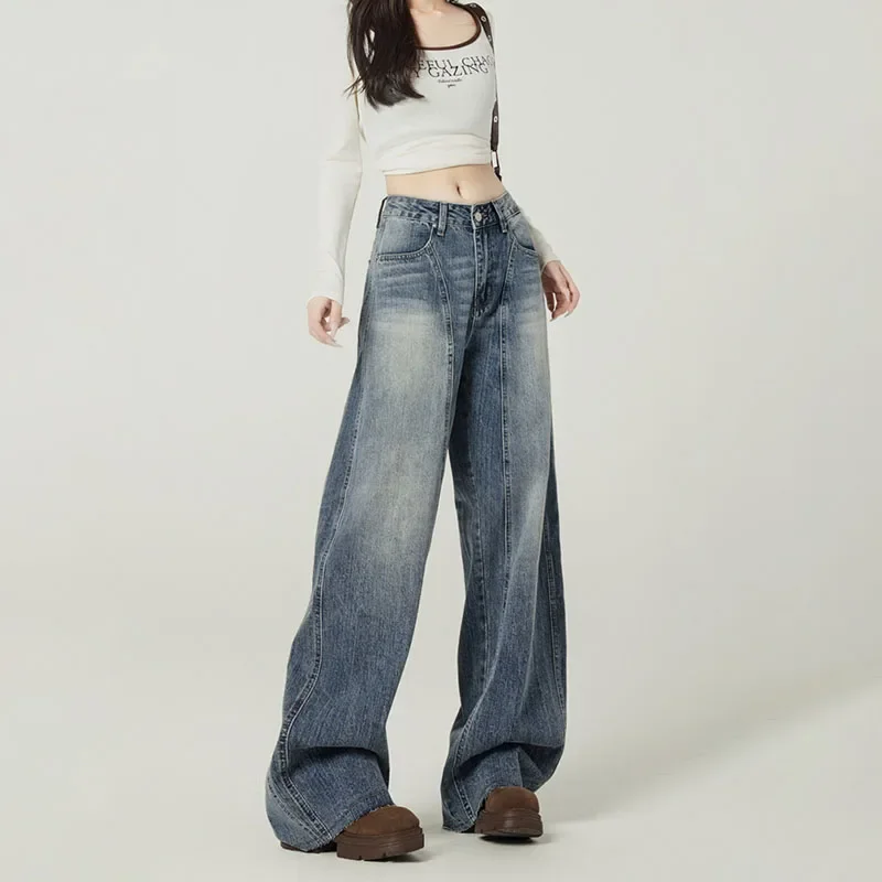 Японские корейские повседневные синие широкие джинсы в стиле ретро High Street размера плюс женские свободные джинсы с высокой талией брюки прямые брюки A
Японские корейские повседневные синие широкие джинсы в стиле ретро High Street размера плюс женские свободные джинсы с высокой талией брюки прямые брюки A