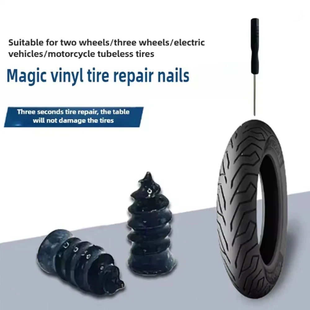 Vacuum Car Tyre Repair Rubber Nail Set Tire Screws Tubeless Repair Tools Kit for Motorcycle Truck
Vacuum Car Tyre Repair Rubber Nail Set Tire Screws Tubeless Repair Tools Kit for Motorcycle Truck