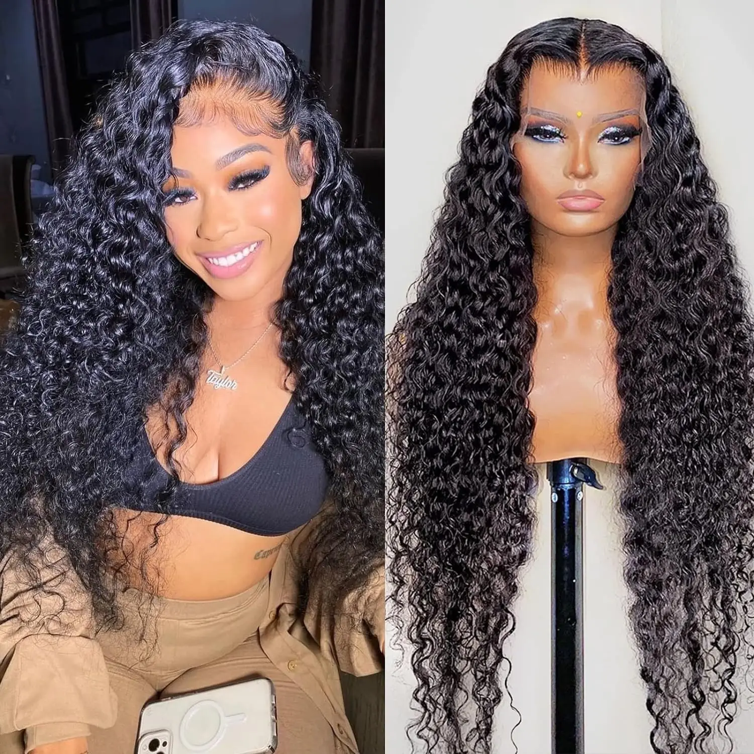 Deep Wave 13x4 13x6 Lace Frontal Wig Glueless Human Hair Wig Brazilian PrePlucke Water Curly HD Lace Front Wigs 250%
Deep Wave 13x4 13x6 Lace Frontal Wig Glueless Human Hair Wig Brazilian PrePlucke Water Curly HD Lace Front Wigs 250%
